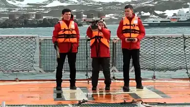 Liseliler Antarktika'da İKHA'yı Test Etti